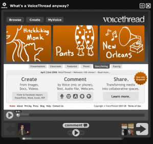 What's a VoiceThread?